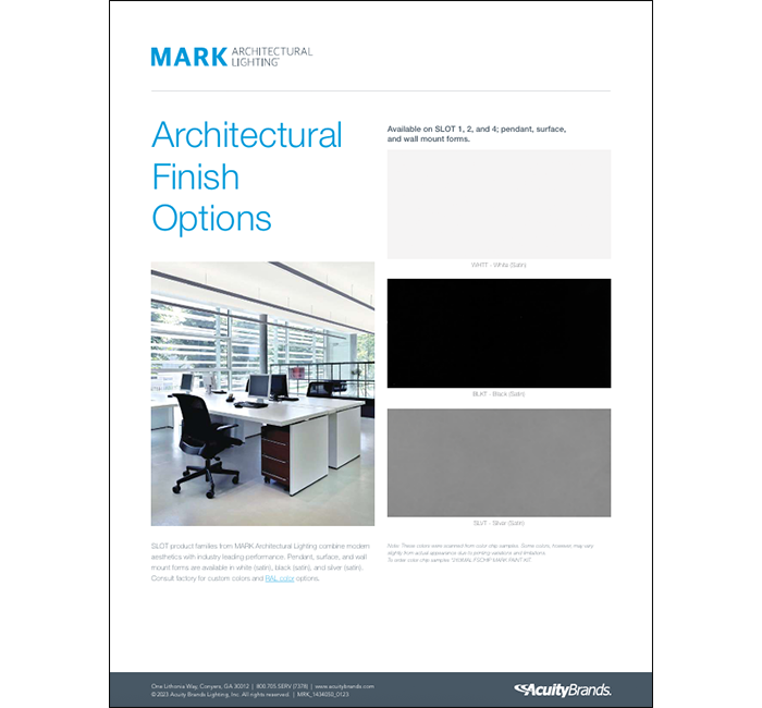 Mark Architectural Finish Options_700x650